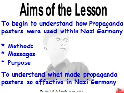 Aims of the Lesson