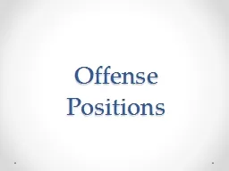 Offense Positions