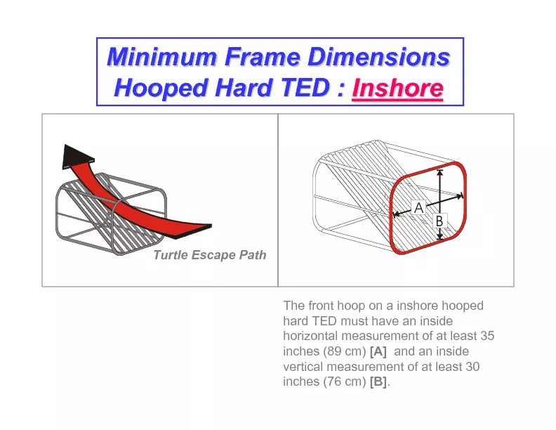Minimum Frame DimensionsMinimum Frame DimensionsHoopedHoopedHard TED :