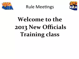 Rule Meetings