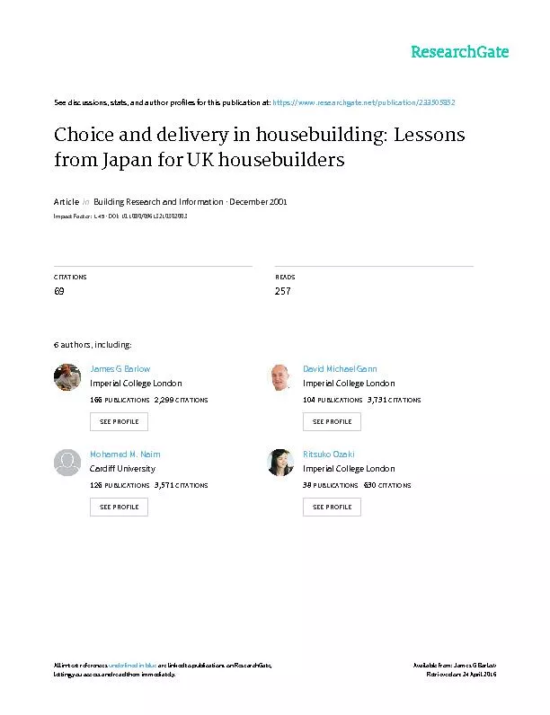 Choiceanddeliveryinhousebuilding:lessonsfromJapanforUKhousebuildersJam