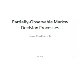Partially-Observable Markov Decision Processes