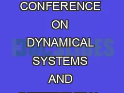 PROCEEDINGS OF THE FOURTH INTERNATIONAL CONFERENCE ON DYNAMICAL SYSTEMS AND DIFFERENTIAL
