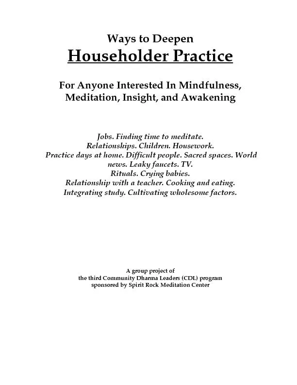Householder Practice