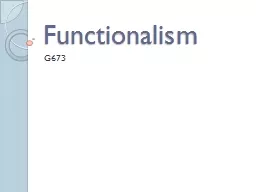 Functionalism