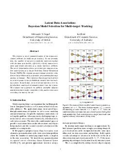 Latent Data Association Bayesian Model Selection for Multitarget Tracking Aleksandr V