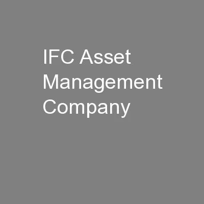 IFC Asset Management Company