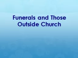 Funerals and Those Outside Church
