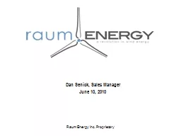 Raum Energy Inc. Proprietary