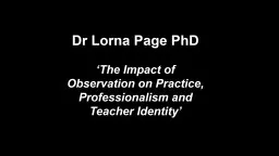 Dr Lorna Page PhD