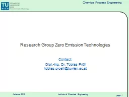 Research Group Zero Emission Technologies