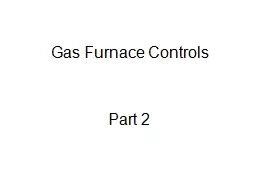 Gas Furnace Controls