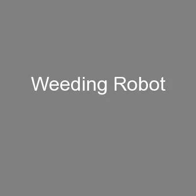 Weeding Robot