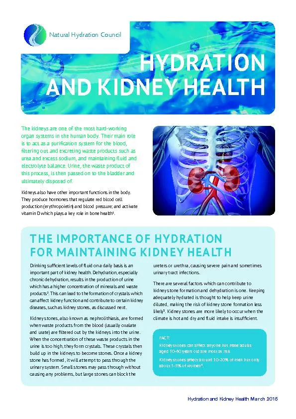AND KIDNEY HEALTH