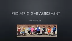 Pediatric Gait assessment