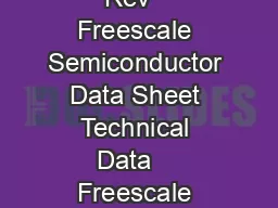 Document Number MPX Rev   Freescale Semiconductor Data Sheet Technical Data    Freescale