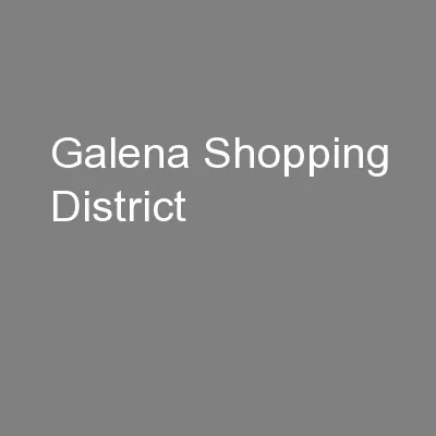 Galena Shopping District