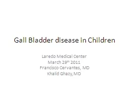 Gall Bladder disease in Children