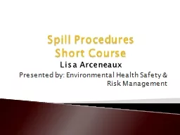 Spill Procedures