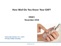 How Well Do You Know Your EAP?
