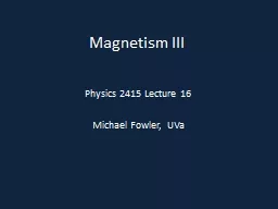 Magnetism III