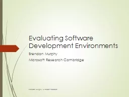 Evaluating Software