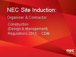 NEC Site Induction: