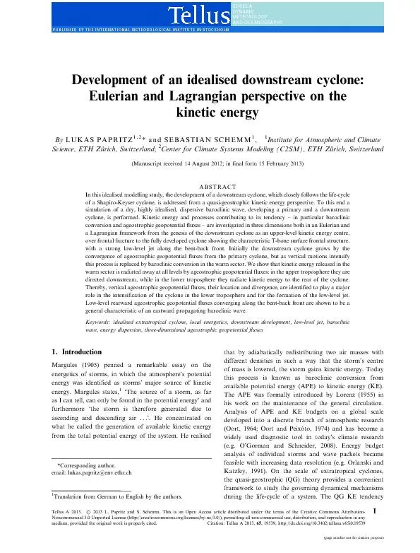 Developmentofanidealiseddownstreamcyclone:EulerianandLagrangianperspec