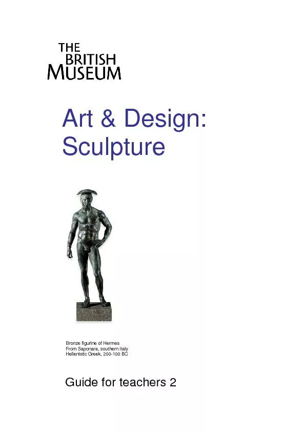 Art & Design: Sculptureuide for teachers