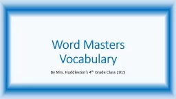 Word Masters