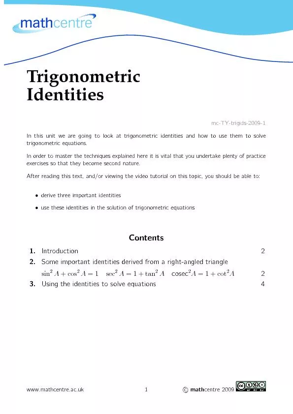 TrigonometricIdentities