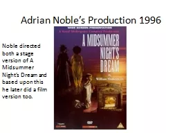 Adrian Noble’s Production 1996