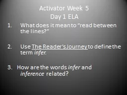 Activator Week 5