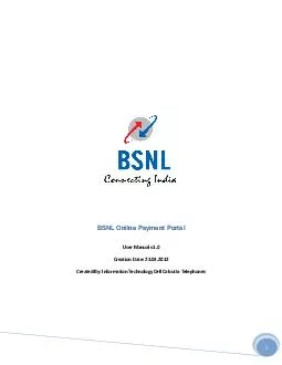 BSNL Online Payment Portal   Online Payment Procedure