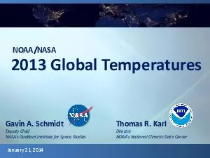 January   NOAANASA  Global Temperatures NOAANASA January    Global Temperatures Thomas