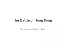 The Battle of Hong Kong