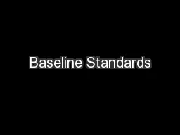 Baseline Standards