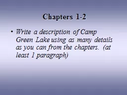 Chapters 1-2