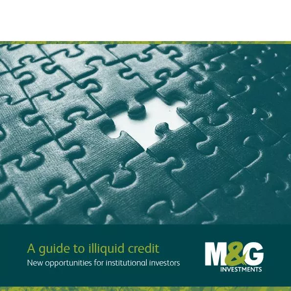 A guide to illiquid credit