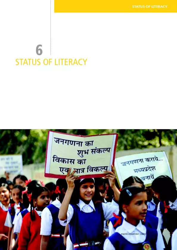 STATUS OF LITERACY PROVISIONAL POPULATION TOTALS STATUS OF LITERACY
..