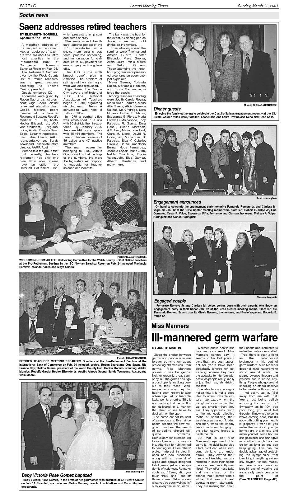 PAGE 2CLaredo Morning TimesSunday, March 11, 2001
