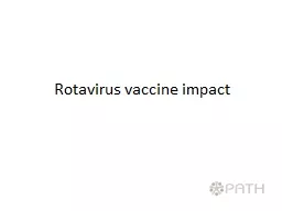 Rotavirus vaccine impact