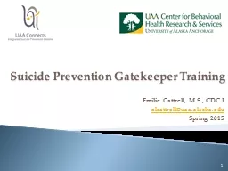 Suicide Prevention Gatekeeper