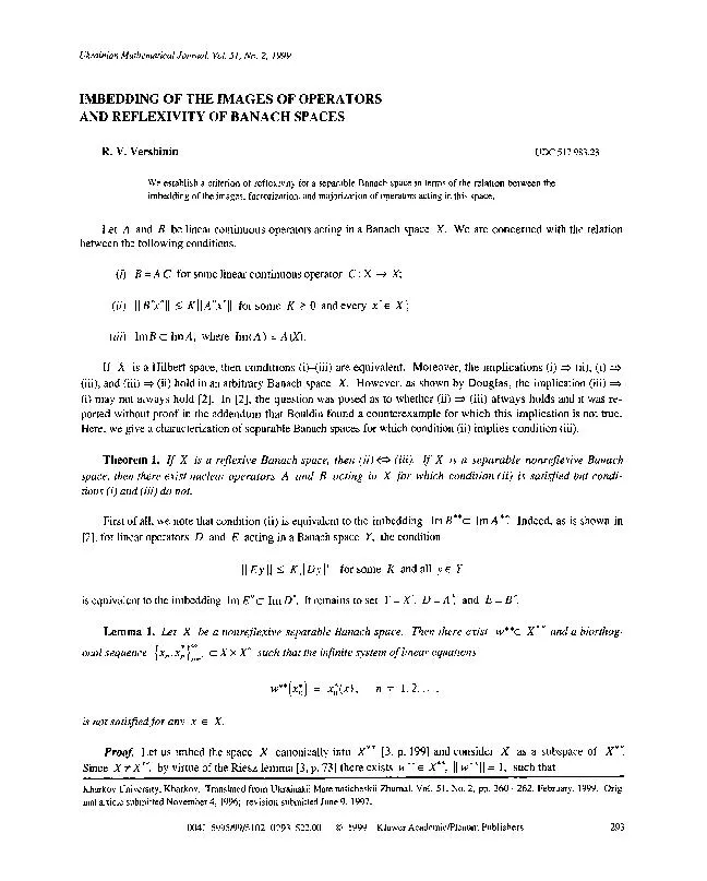 Mathematical Journal, Vol. 51, No. 2, 1999