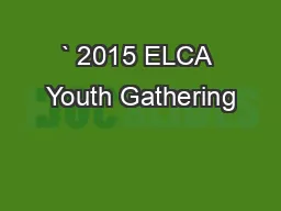 ` 2015 ELCA Youth Gathering