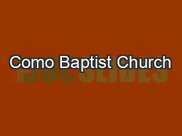 Como Baptist Church