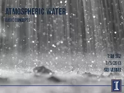ATMOSPHERIC WATER
