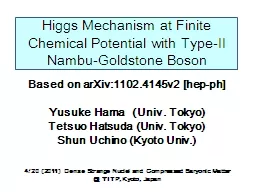 Higgs Mechanism at Finite Chemical Potential