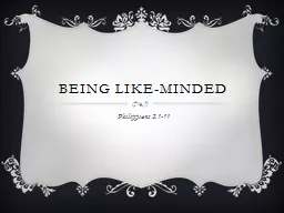 Being like-minded