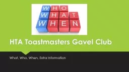 HTA Toastmasters Gavel Club
